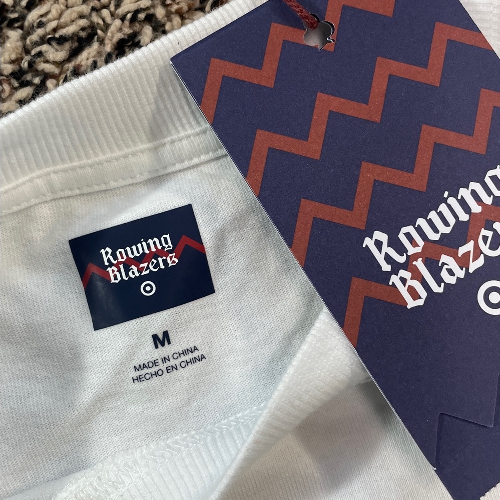 Rowing Blazers White Tee with Earth Graphic Gender Neutral M | NWT - Picture 3 of 5